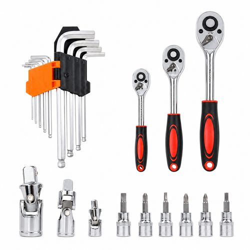 Juego de Herramientas 151 Piezas Profesional con Ratchet y Copas