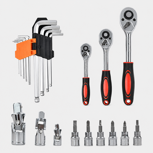 Juego de Herramientas 151 Piezas Profesional con Ratchet y Copas
